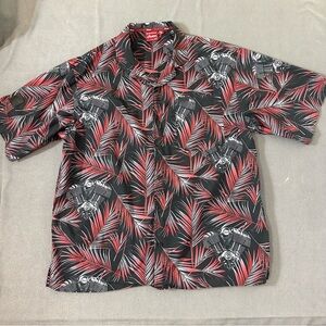Indian Motorcycle Hawaiian Short Sleeve Button Up Shirt Mens XL